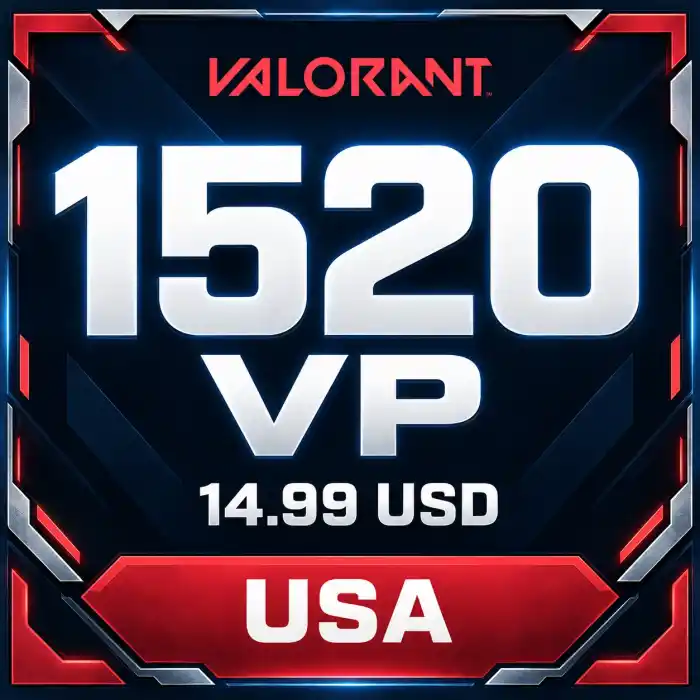 Valorant USA 14.99 USD - 1520 VP