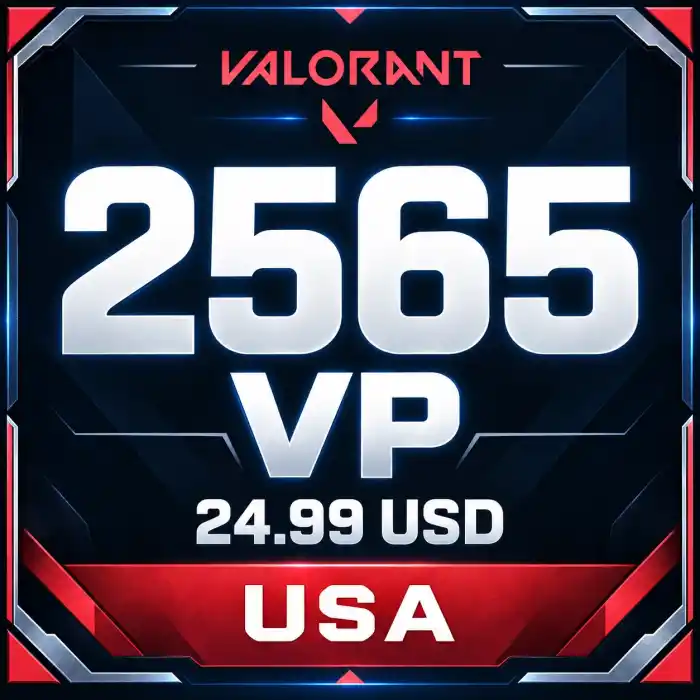 Valorant USA 24.99 USD - 2565 VP
