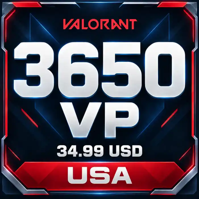 Valorant USA 34.99 USD - 3650 VP