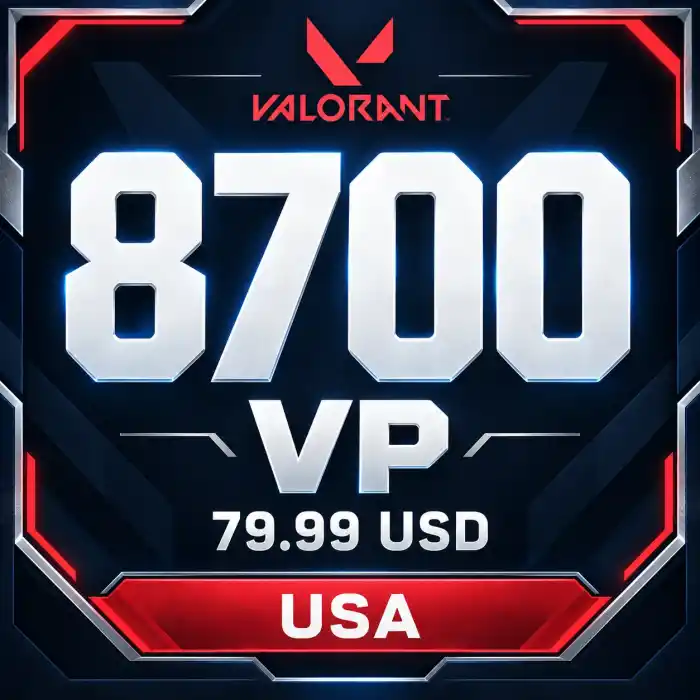 Valorant USA 79.99 USD - 8700 VP