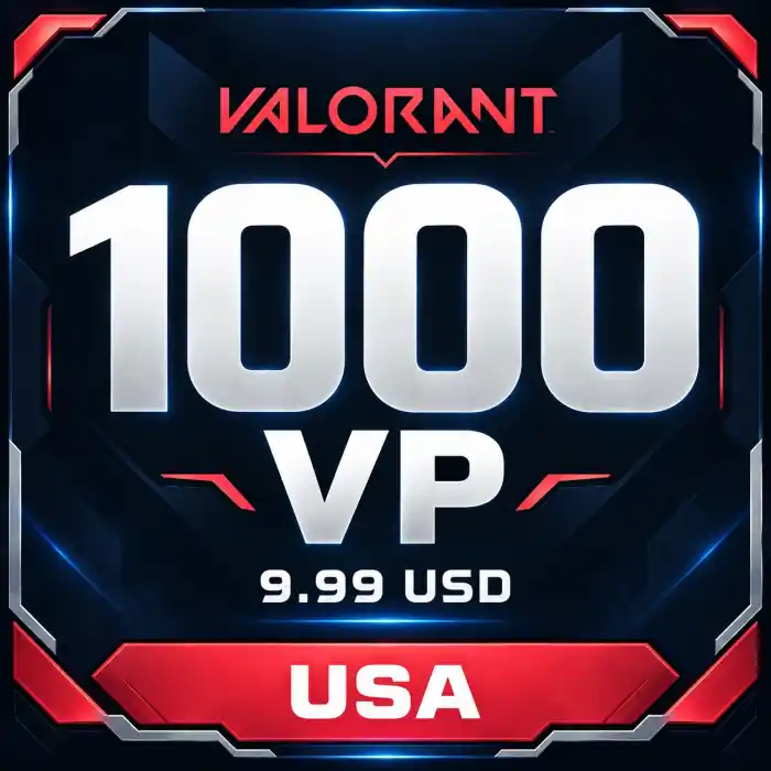 Valorant USA 9.99 USD - 1000 VP