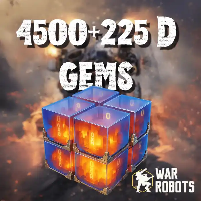 War Robots 4500 + 225 D Gems