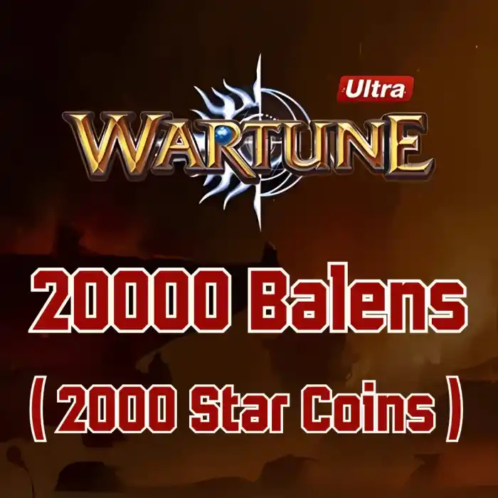 Wartune 20000 Ballance (2000 Star Coins) US