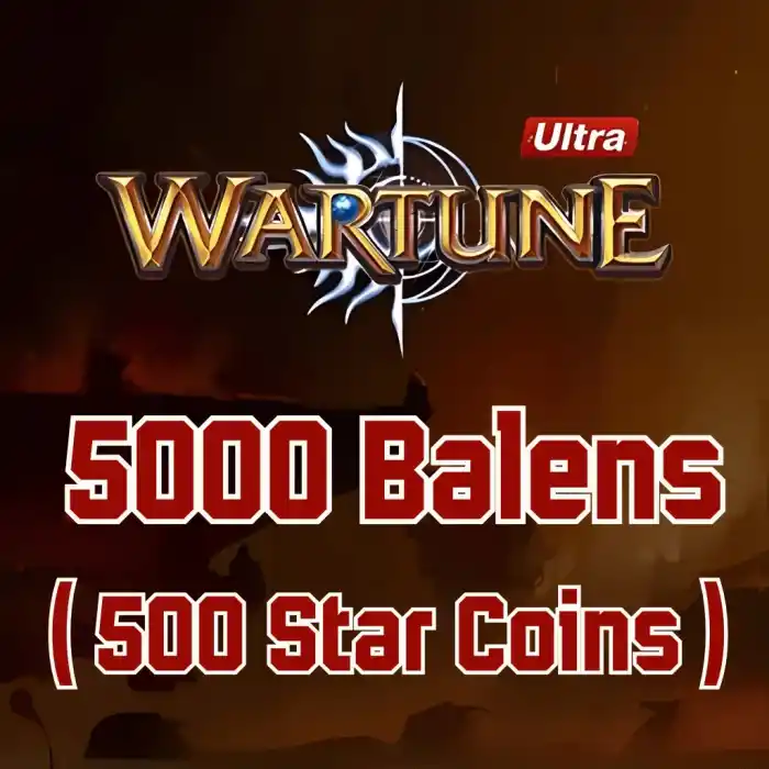Wartune 5000 Balens ( 500 Star Coins )