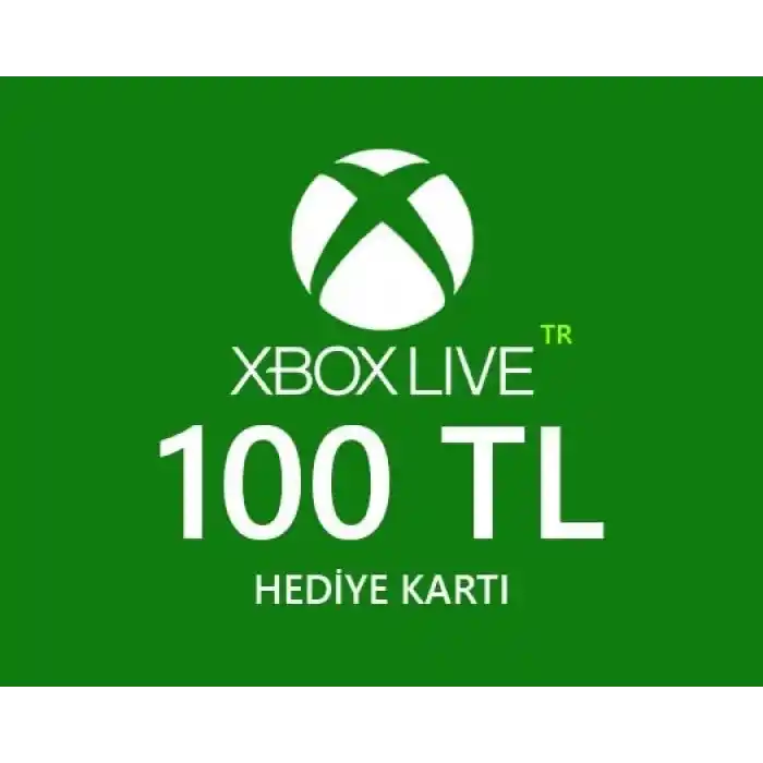 Tarjeta de regalo de 100 TL de Xbox