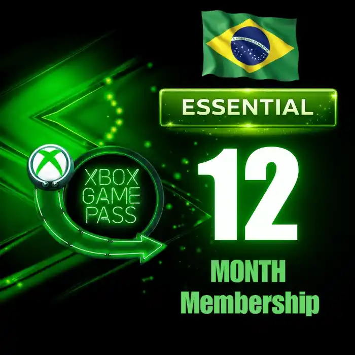 Xbox Game Pass Essential 12 Months Membership (BR)