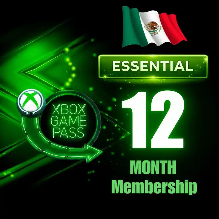 Xbox Game Pass Essential 12 Months Membership (MX)