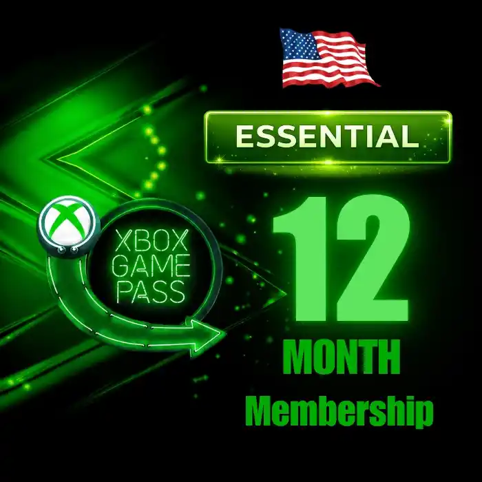 Xbox Game Pass Essential 12 Months Membership (US)