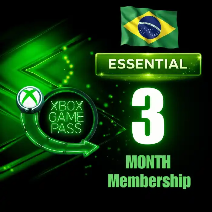 Xbox Game Pass Essential 3 Months Membership (BR)