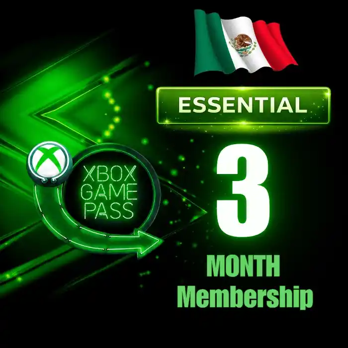 Xbox Game Pass Essential 3 Months Membership (MX)