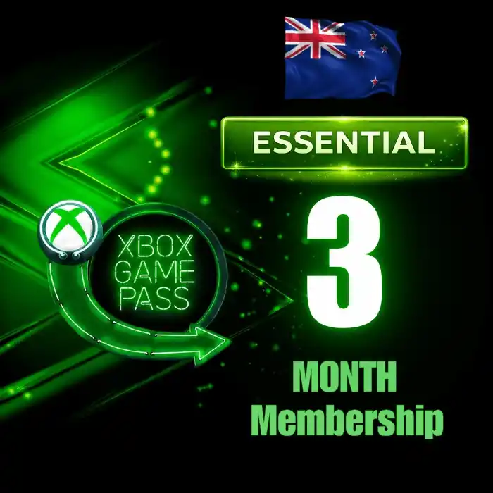 Xbox Game Pass Essential 3 Months Membership (NZ)