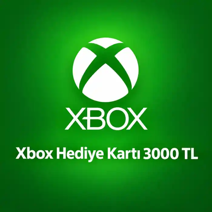 Tarjeta de regalo Xbox 3000 TL