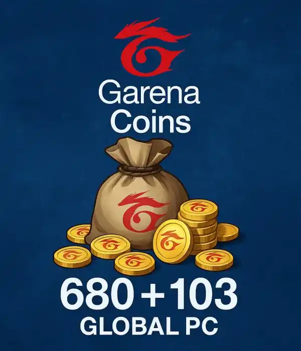 680 + 103 Münzen Garena Global PC