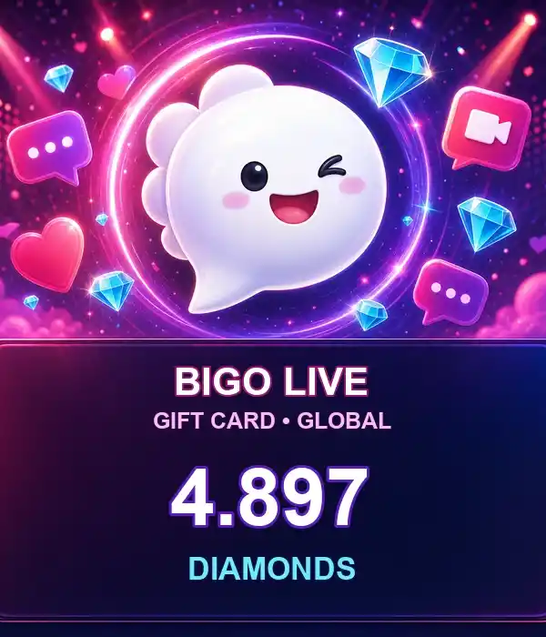 Bigo Live 4897 Diamonds