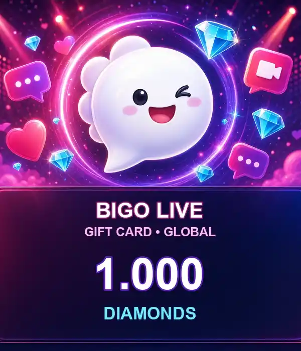 BigoLive Gift Card (Global) 1000 Diamonds