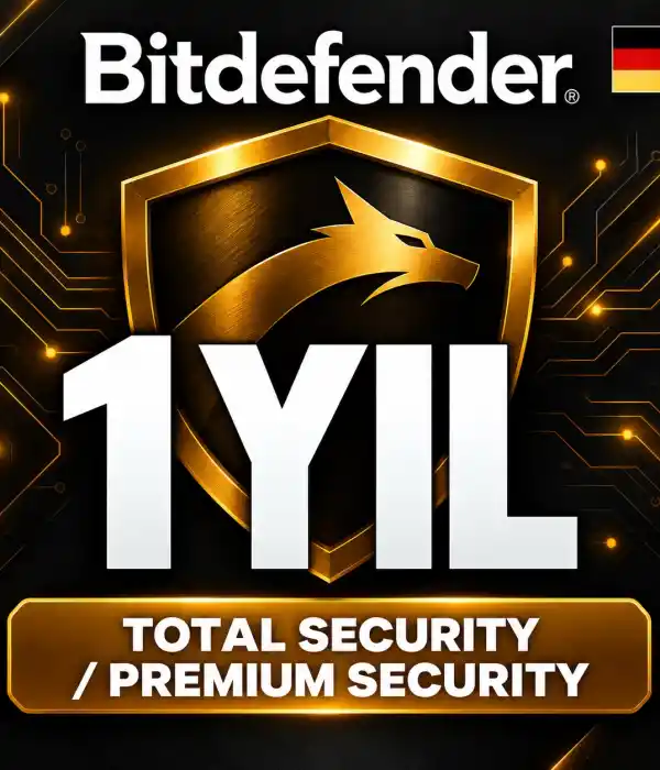 BitDefender 1Y license for Total Security or Premium Security (often 5 devices).