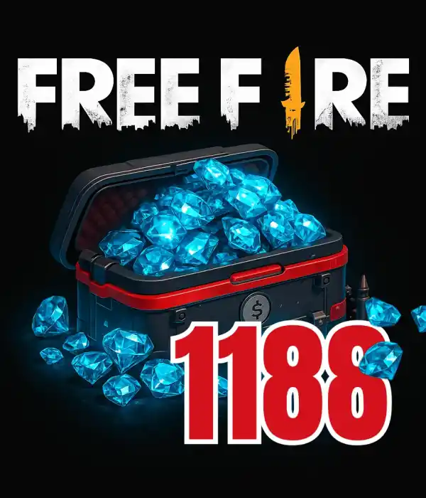 Free Fire 1080 + 108 Diamond Global