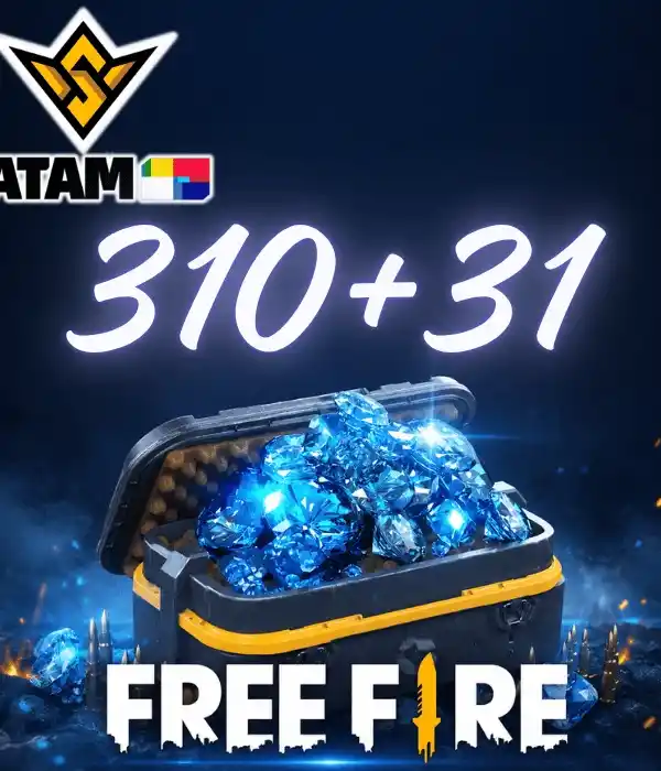 Free Fire 310+31 diamantes