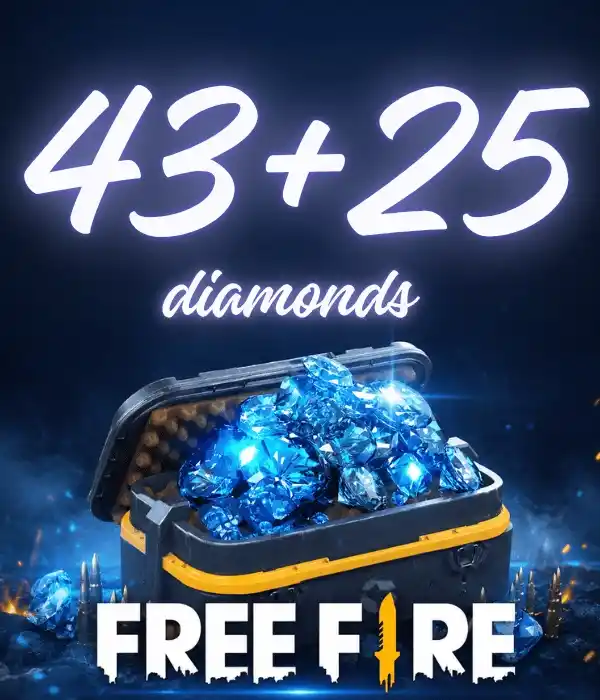 Free Fire 43 + 25 ماسة إضافية