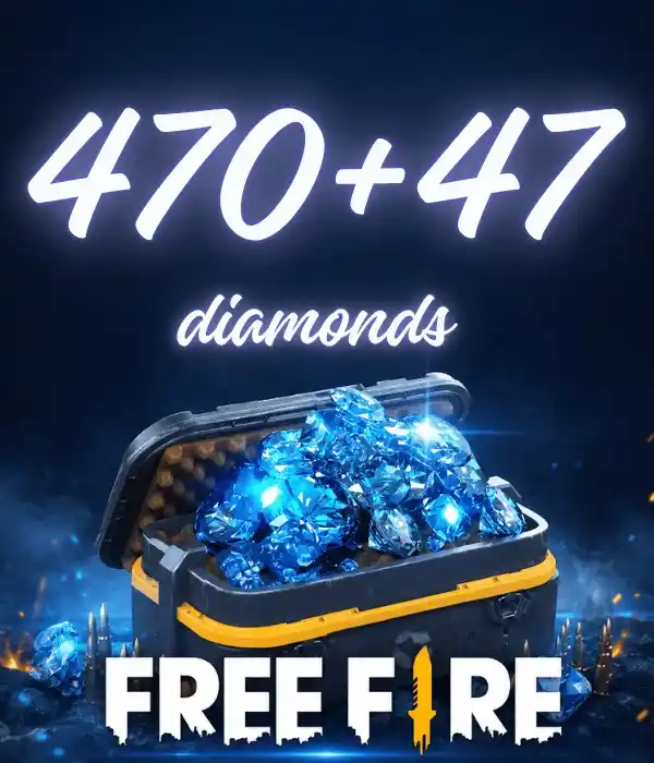 Free Fire 470 + 47 ماسة إضافية
