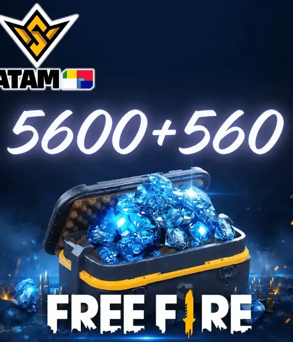 Free Fire 5600+560 diamantes