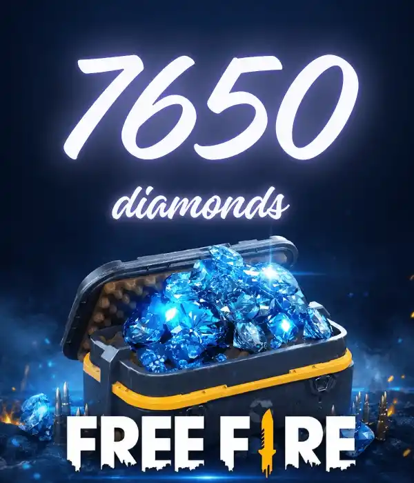 Free Fire 7650 diamants