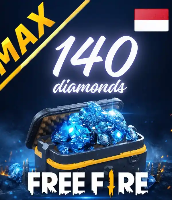 Free Fire MAX ID 140 diamantes