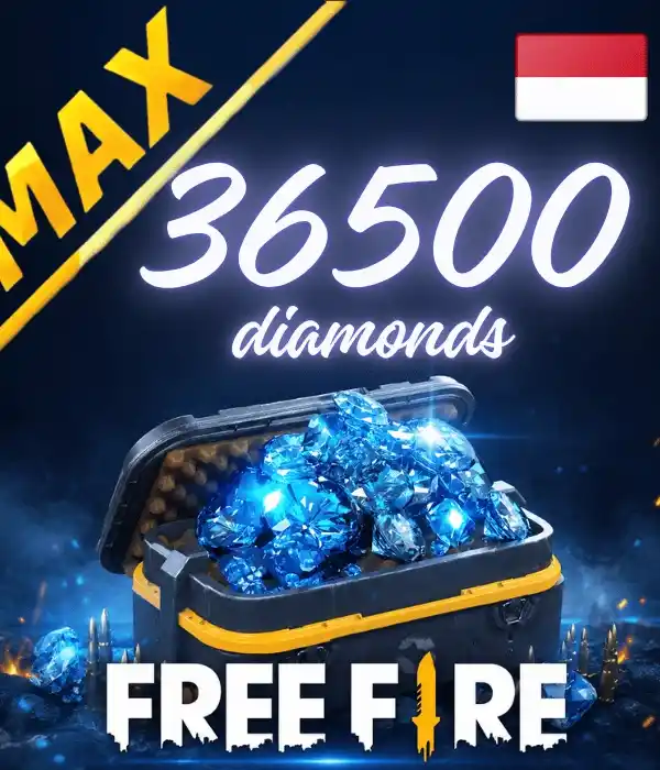 Free Fire MAX ID 36500 diamantes