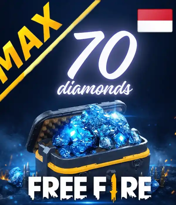 Free Fire MAX ID 70 diamantes
