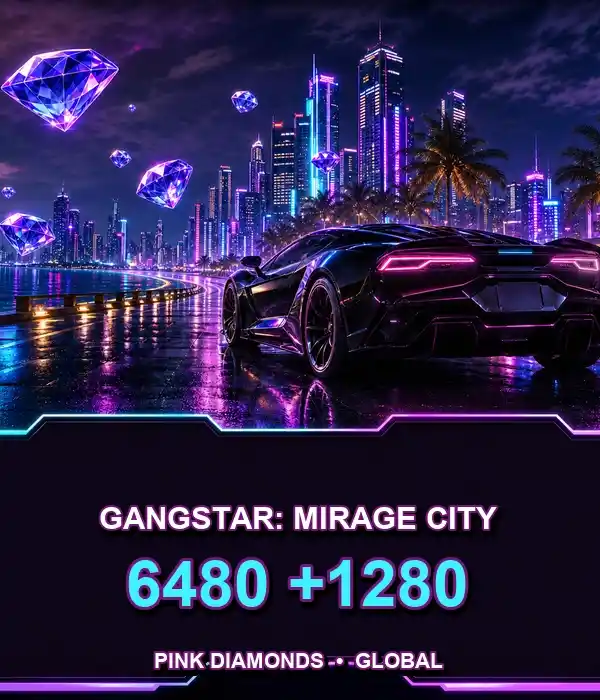 Gangstar Mirage City 6480+1280 Pink Diamonds