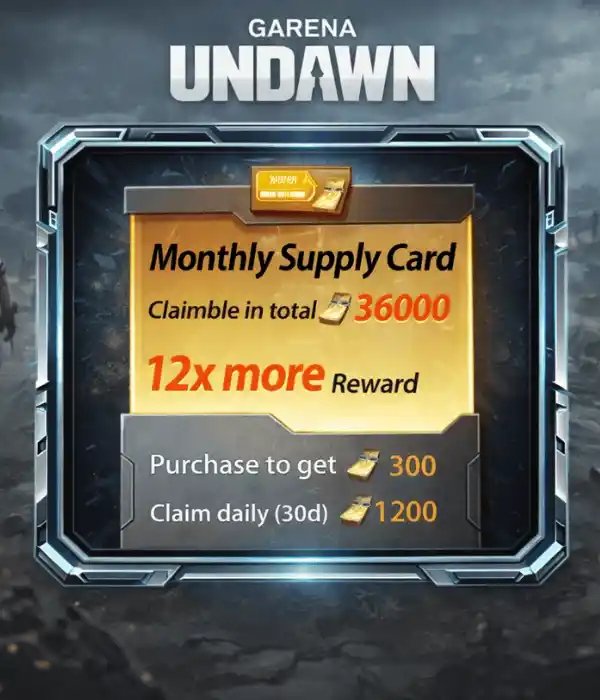 Carte Mensuelle Garena Undawn