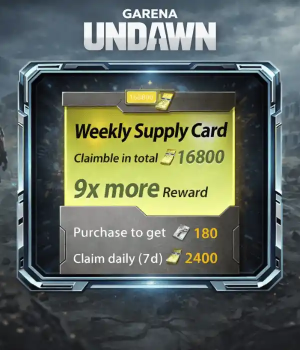 Garena Undawn Weekly Card