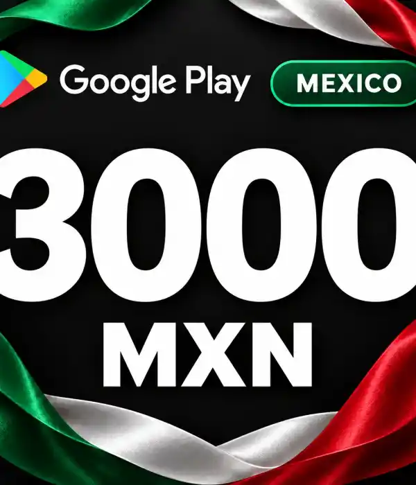 Google Play MX 3000 MXN