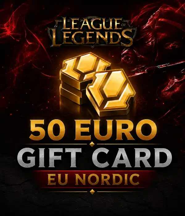 League of Legends 50 Euro Geschenkkarte EU Nordic