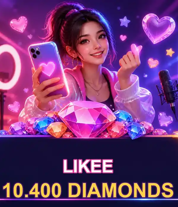 Likee 10.400 Diamonds