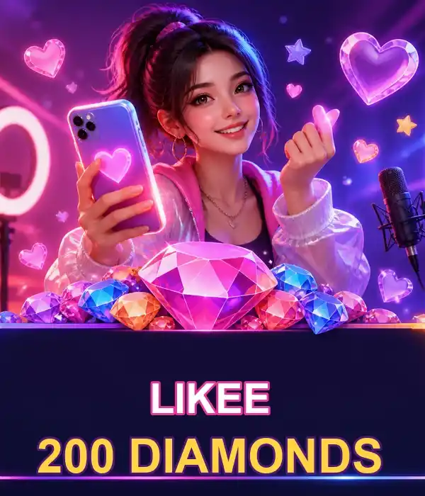 Likee 200 Diamonds