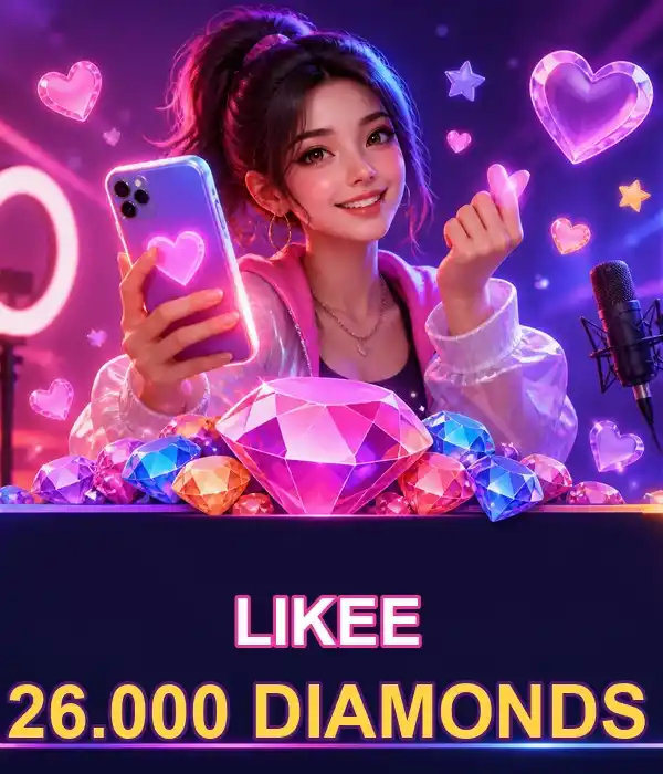 Likee 26.000 Diamonds