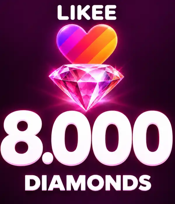 Likee 8.000 Diamonds