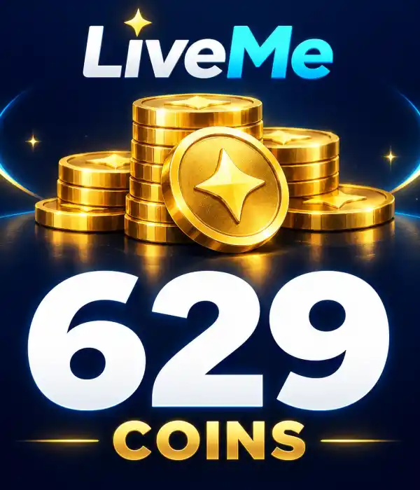LiveMe 629 Coins 6.99 USD