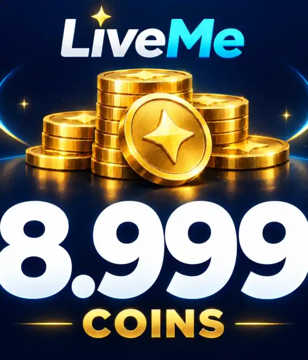 LiveMe 8999 Coins 99.99 USD