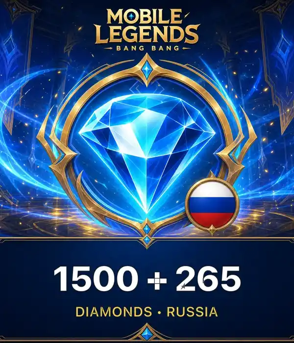 MLBB Rusya 1500+265 Diamonds