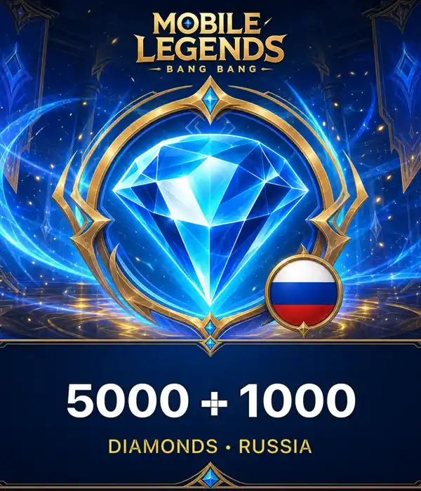 MLBB Rusya 5000+1000 Diamonds