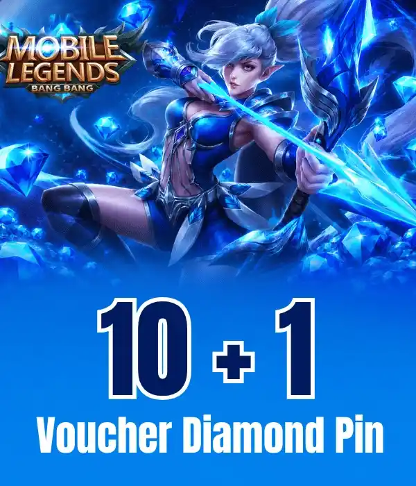 Mobile Legends 10 + 1 رمز ألماس إضافي