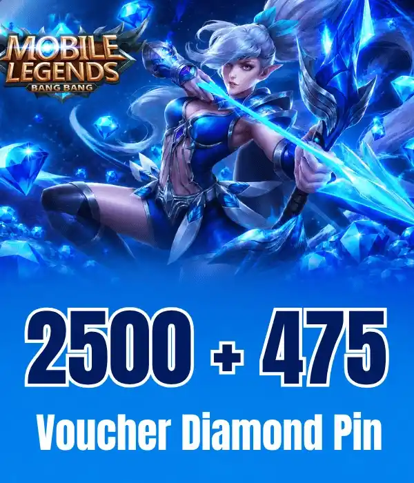 Mobile Legends 2,500 + 475 رمز ألماس إضافي