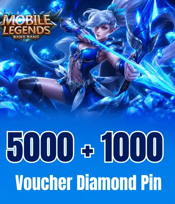 Mobile Legends 5,000 + 1,000 رمز ألماس إضافي