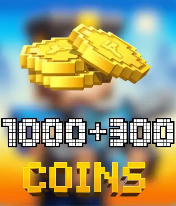 Pixel Gun 3D 1300 (1000+300) Coins
