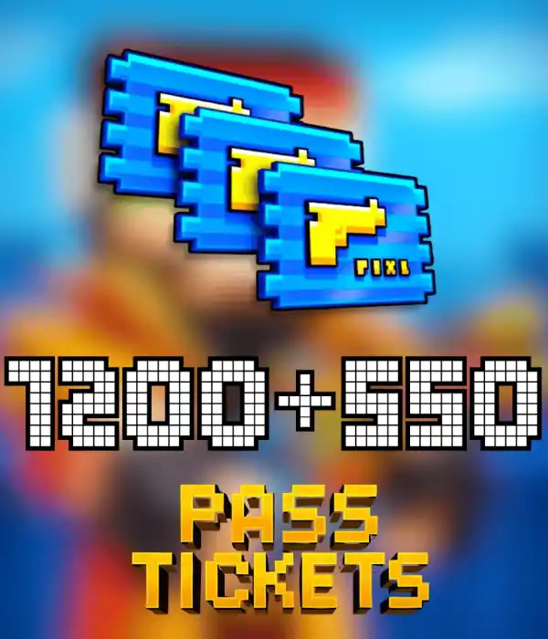 Pixel Gun 3D 1750 (1200+550) Pixel Pass Tickets