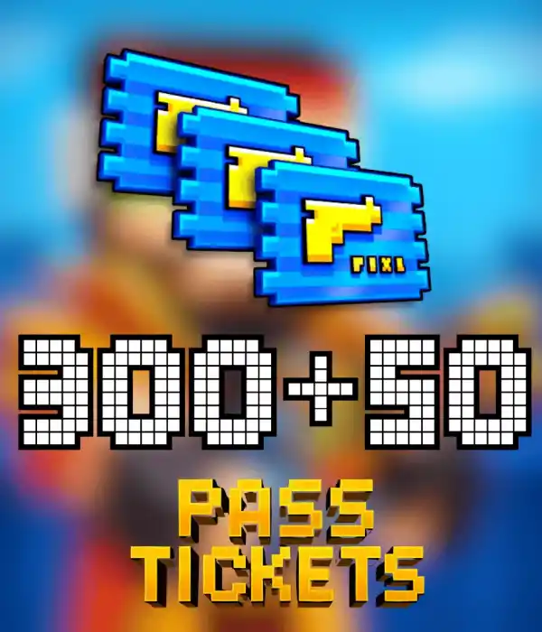 Pixel Gun 3D 350 (300+50) Pixel Pass Tickets