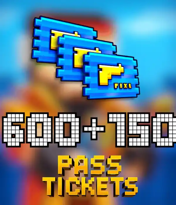 Pixel Gun 3D 750 (600+150) Pixel Pass Tickets