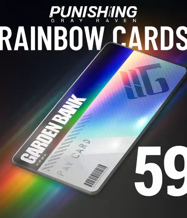 Bestrafender Grauer Rabe 59 Regenbogenkarten
